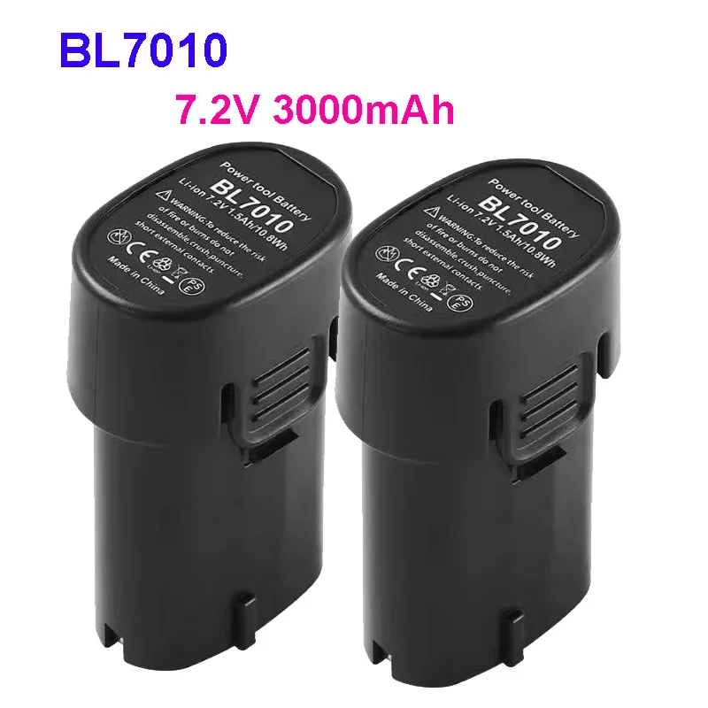 7.2V 3000mah BL7010 بطارية لماكيتا أداة كهربائية BL0715 DF010 DF012 DF022 7.2-4 194355-2 194356-3 #1