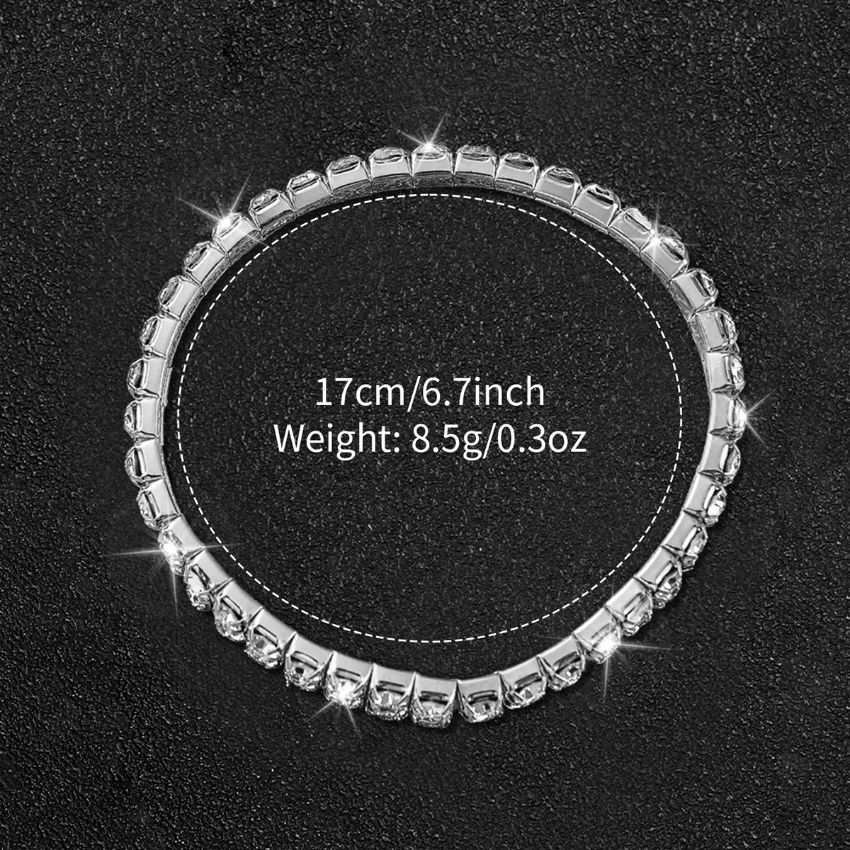 6PCS/Set Women\'s Watch Fashion Steel Band Quartz Watches Diamond Bracelets Set(Without Box)