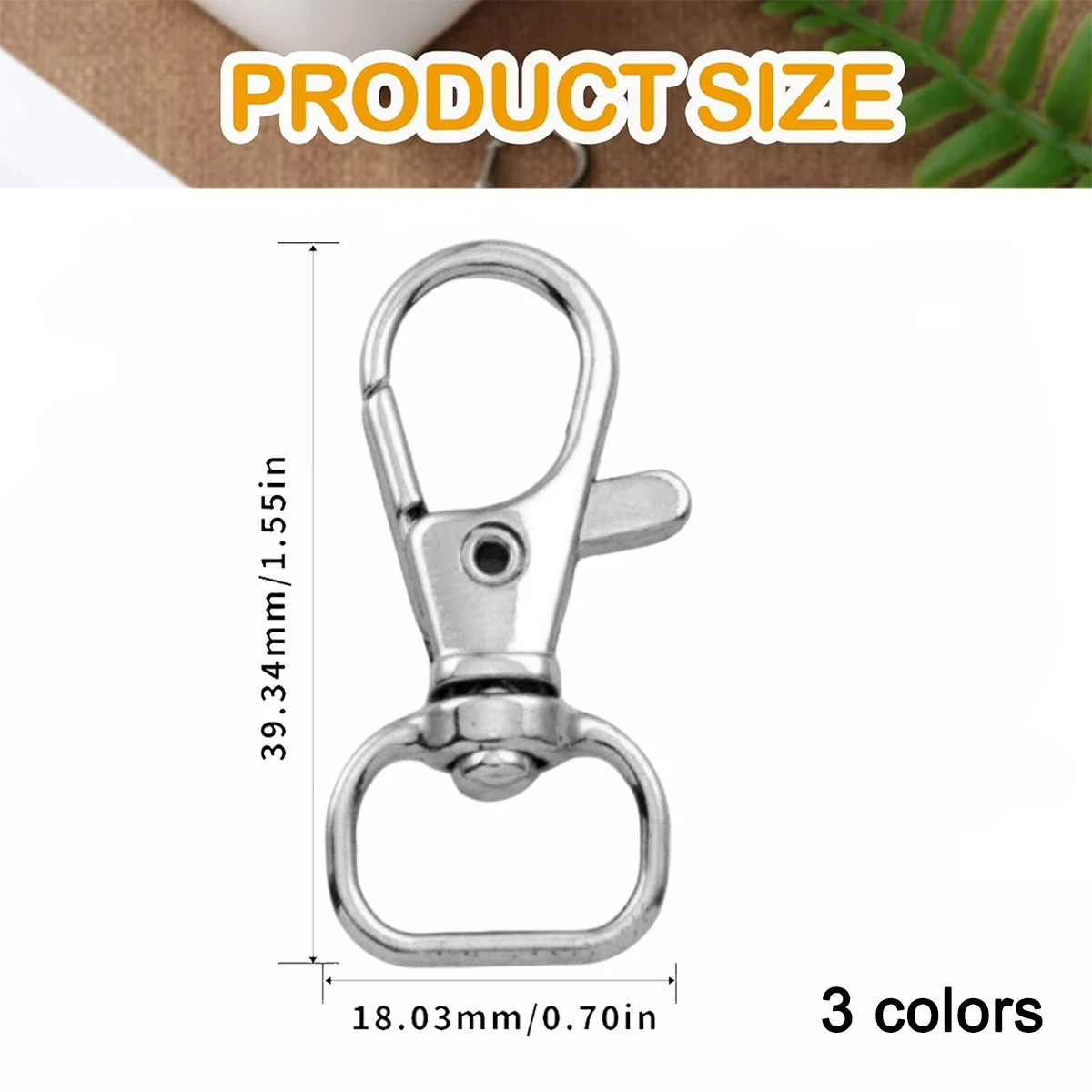 10/30 pcs Metal rotating lobster claw buckle,used for DIY handicrafts,keychains,bags accessories,pet ropes,car keys