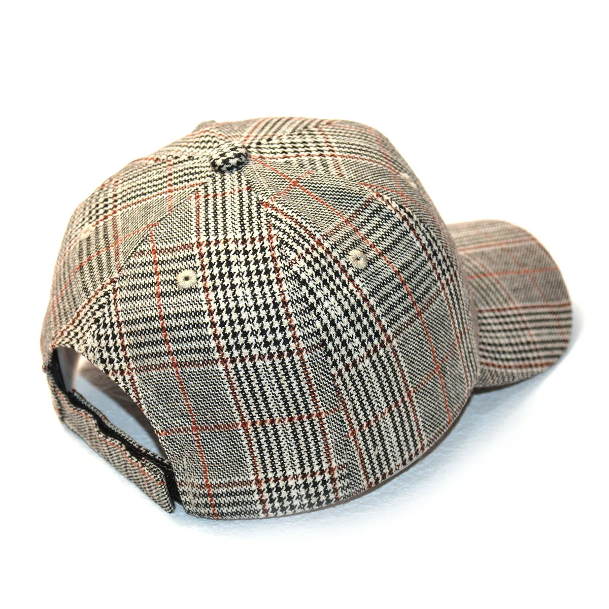 Plaid Print Baseball Cap Soft Adjustable Dad Hat Outdoor Sport Hat Cap for Men Women Vintage Sun Cap for Everyday