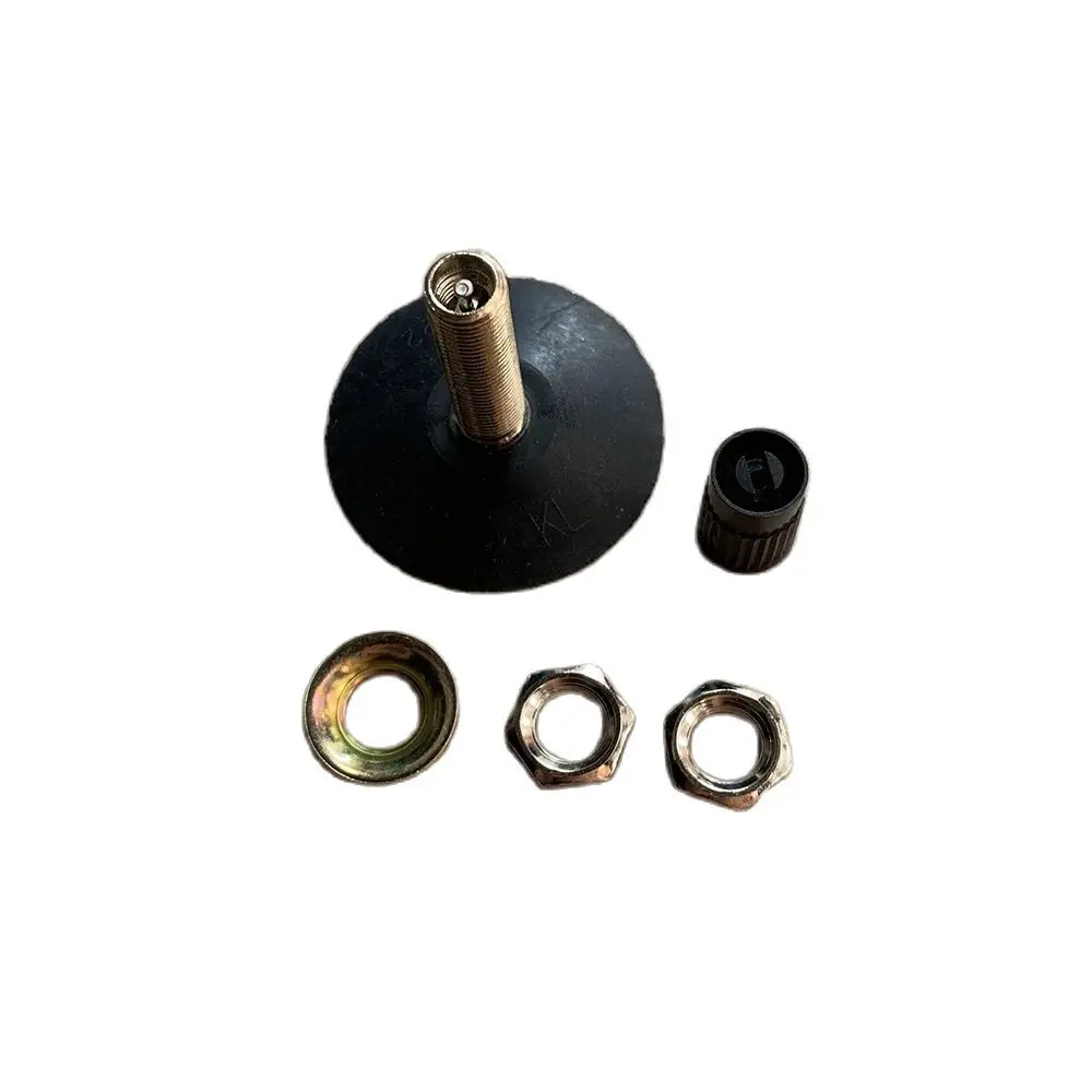 TR4 38/40/45mm valve with rubber base, straight nipple for camera, American air nipple