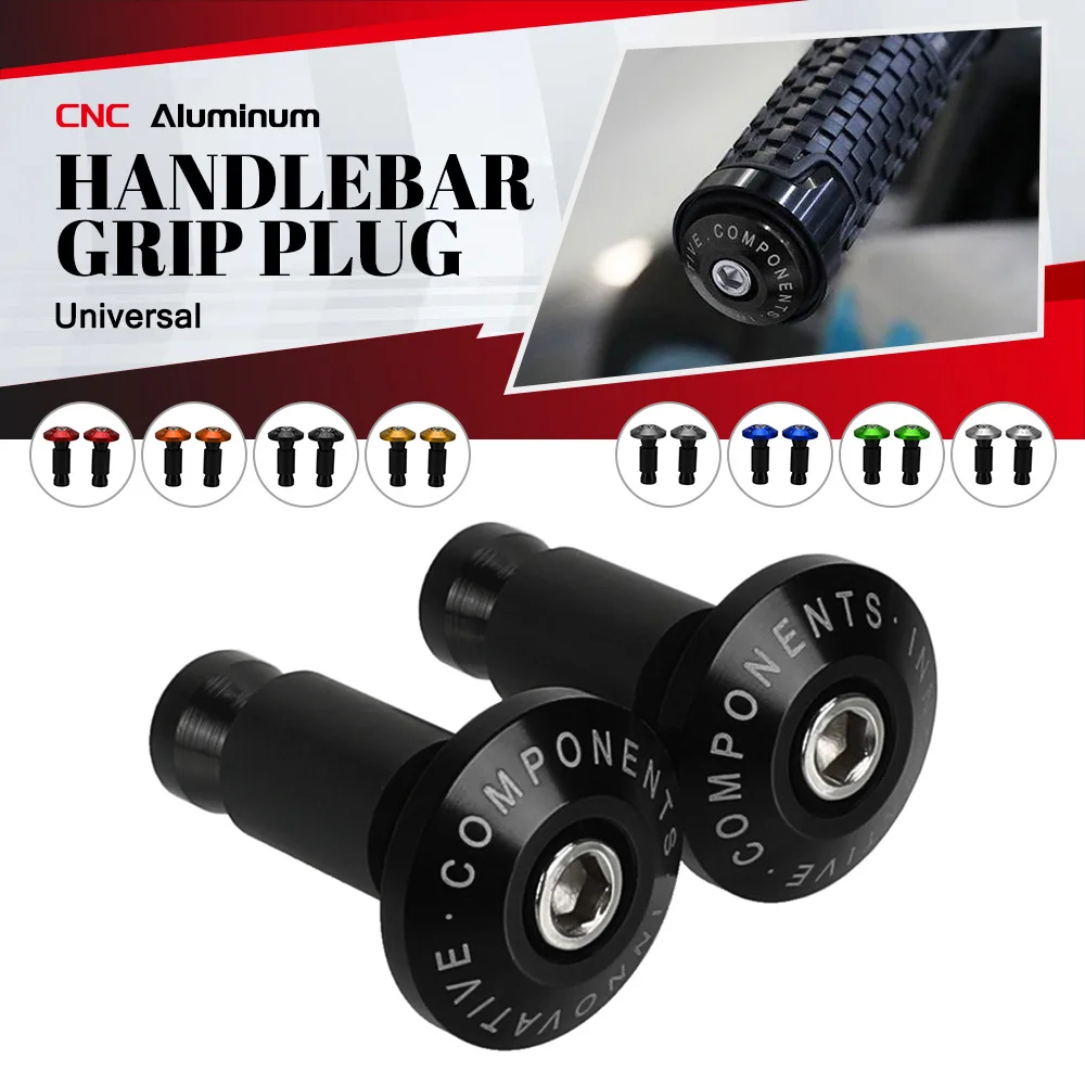 Universal Motorcycle Handle Bar Ends Weight Handlebar Grips Caps Motorbike Modification Handle Protection Plugs Accessories