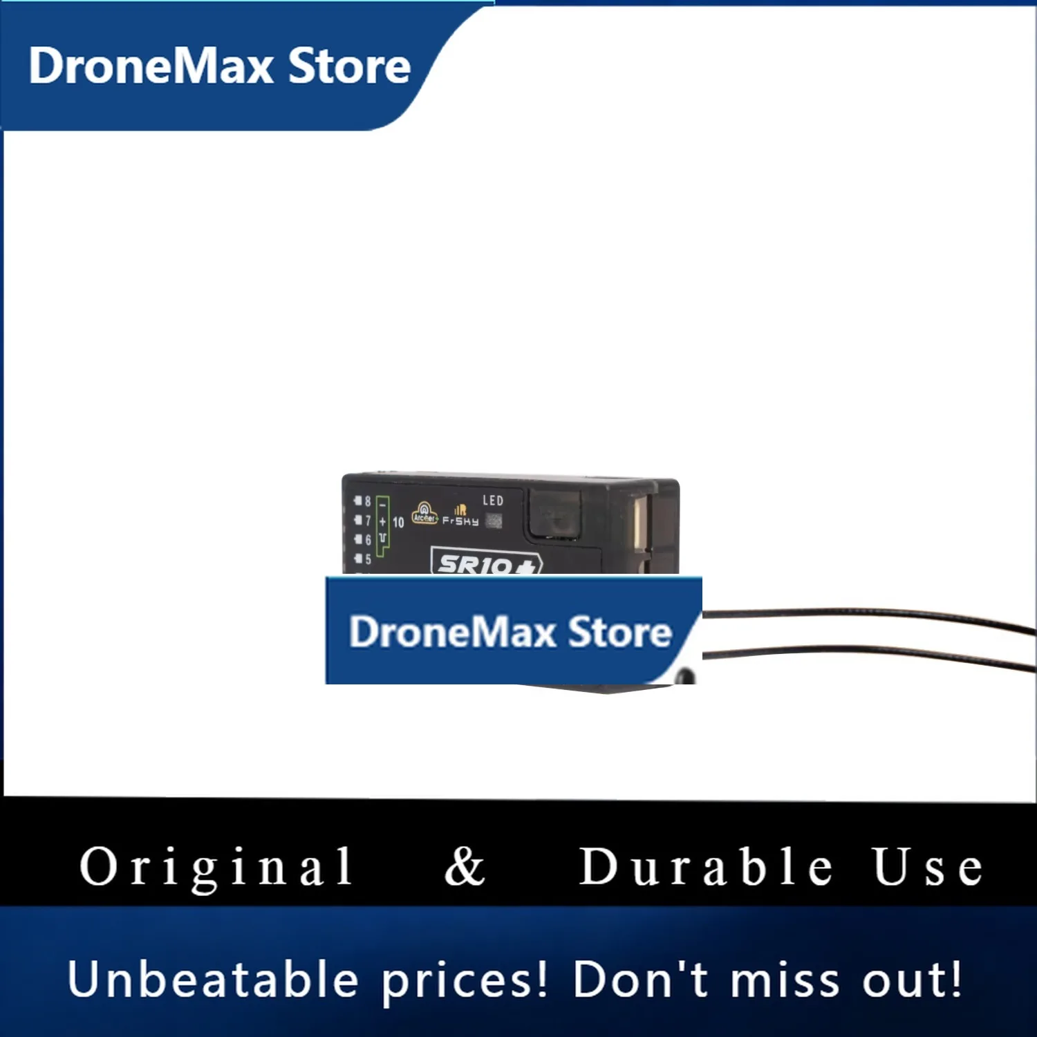 DroMaFrSky Archer Plus SR10+ Receiver 3-Axis Gyro & Accelerometer 10 Configurable Channels ACCESS & ACCST D16 Compatible