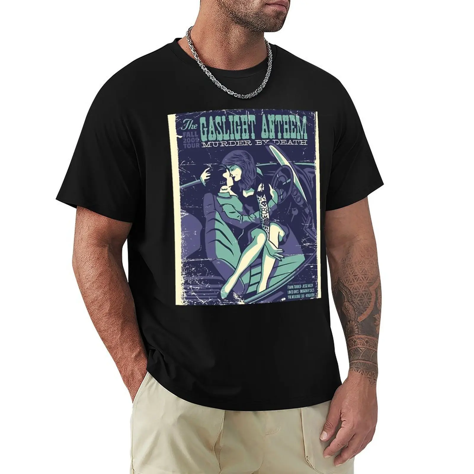 The Gaslight Anthem Their Seats T-Shirt Basic Crew Neck Short Sleeve Top