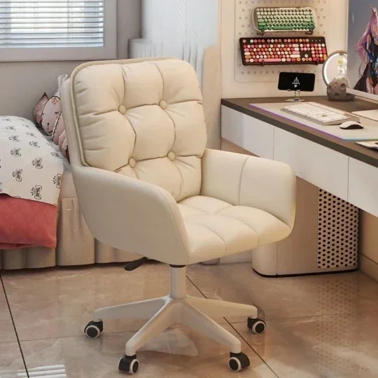 Boss Arm Mobile Office Chair Computer White Vanity Comfy Cute Swivel Office Chair Conference Gamer Office Furnitur