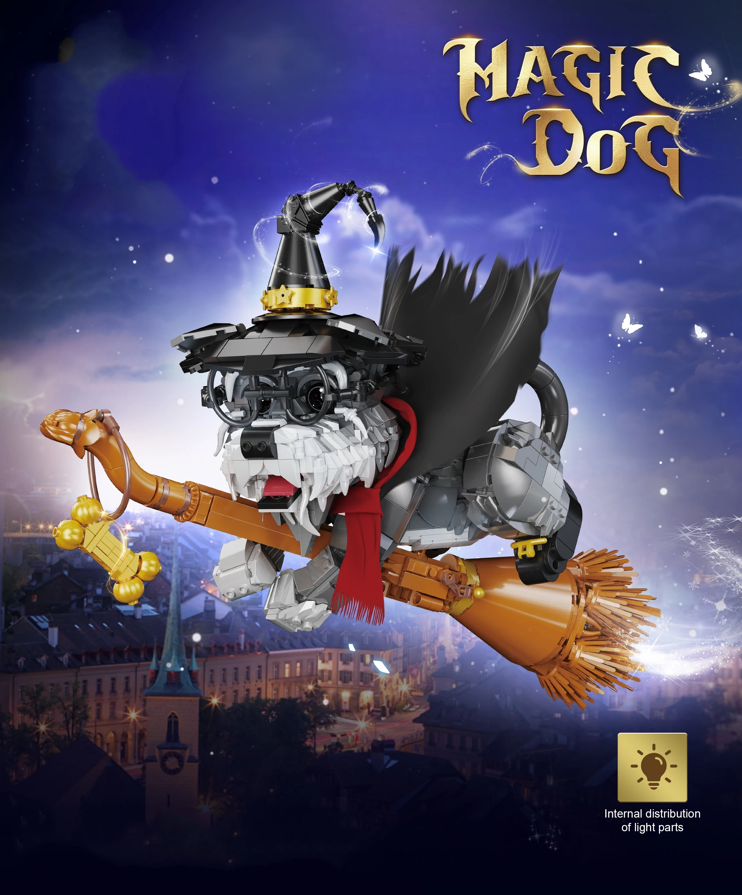 

Улучшите творчество с волшебным шнауцером, коллекционный уровень, изысканное украшение, детский головоломка, строительный блок, набор игрушек