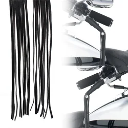 Universal Motorcycle Handlebar Tassel Fringe Grip Cover Synthetic Leather Handlebar Tassel Cover Decoration Fringes Covers