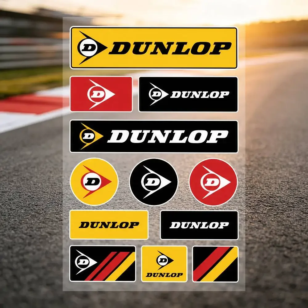 Dunlop Universal Multi-Purpose Reflective Waterproof Stickers Scratch Conceal For Auto Bike Helmet Mug Fridge Decoration