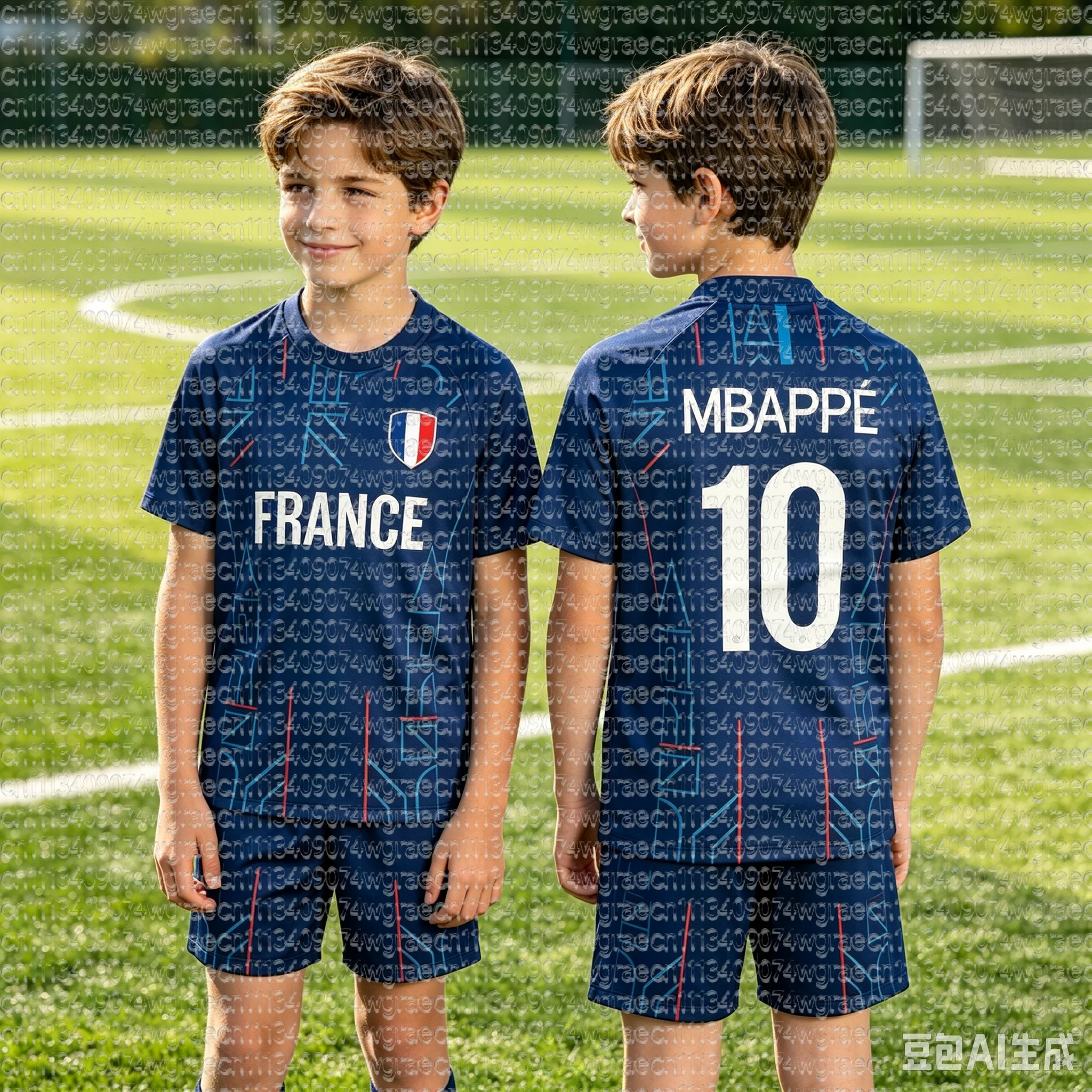2026 Special Mbappé 10 Football Jersey Tee Shorts Set, Single Top Available,Harajuku Shirt Shorts Set Kids Tracksuit 2 Piece Set