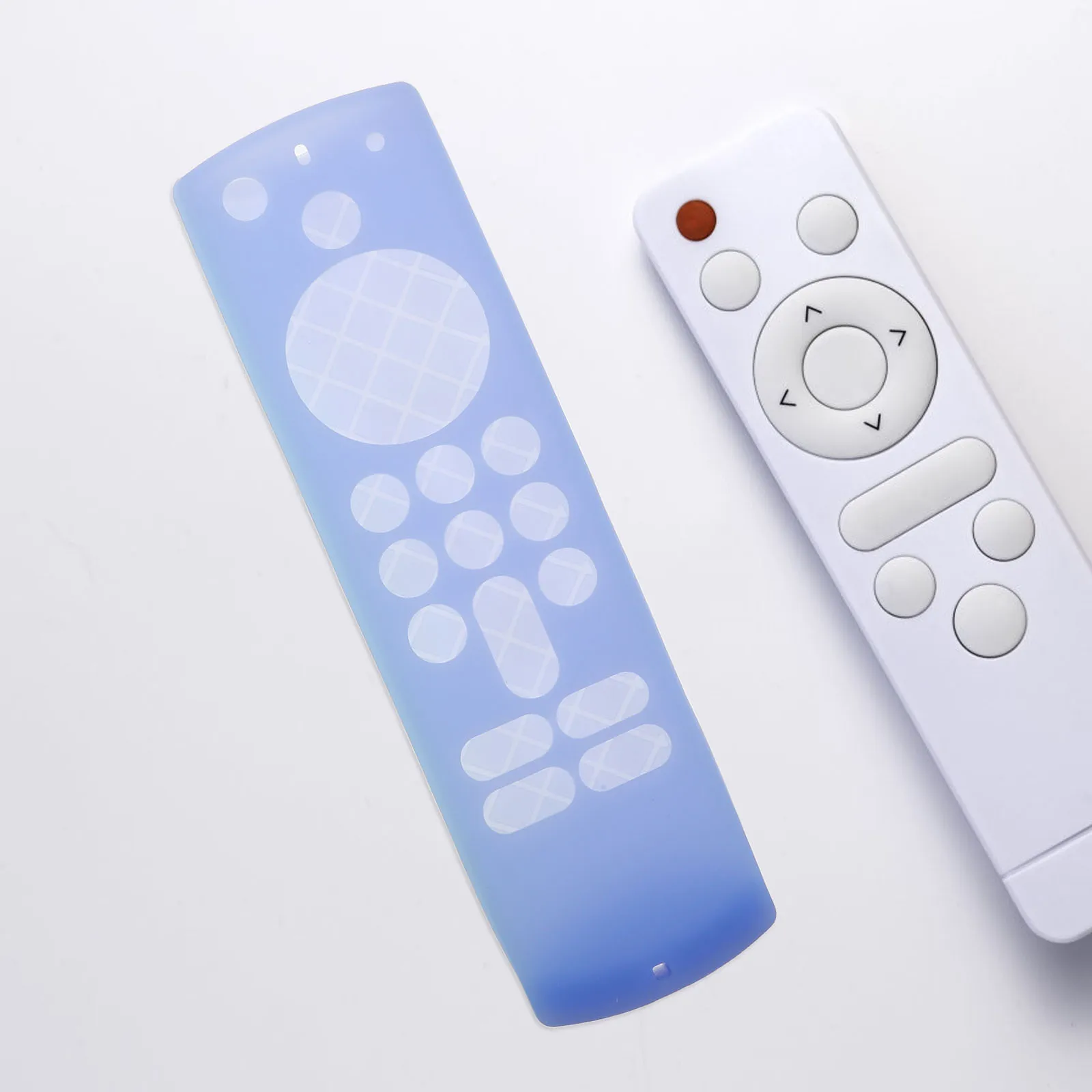 

2pcs Silicone Remote Controller Protector Shockproof Soft Case Cover Non Slip Design Luminous Remote Protective Shell