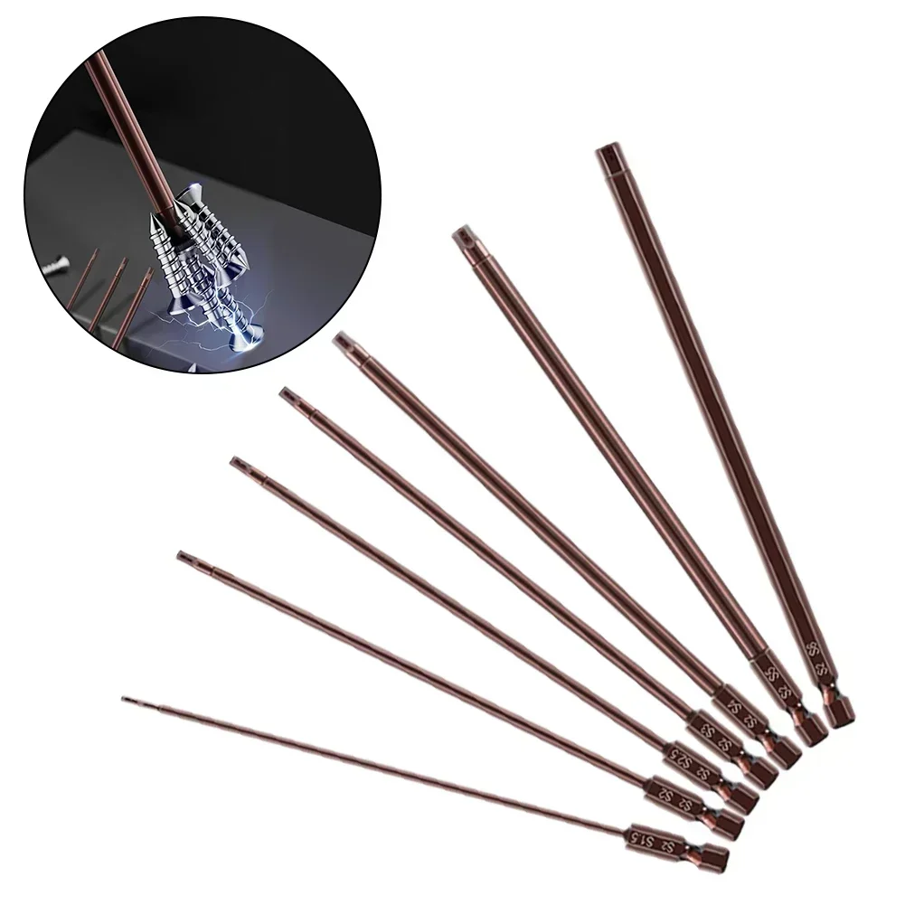 1pc 150mm Hex Screwdriver Bits Alloy Steel Magnetic Hex Head Screwdriver Bits Screw Driver Wrench Drill Bits Power Tool