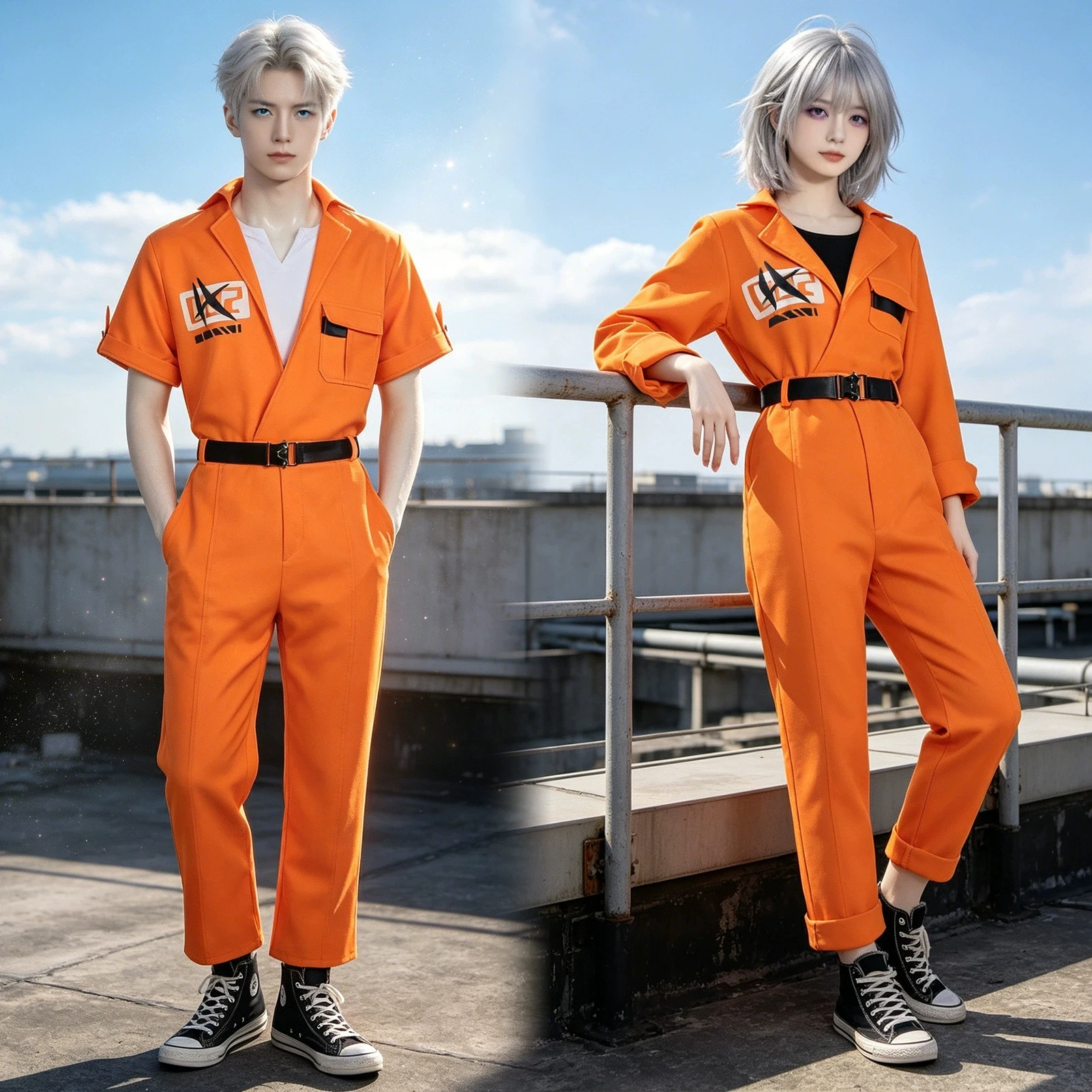 

New Game Neverness to Everness Zero Cosplay Man Prison Uniform NET Jumpsuit Undergarments Belt RPG Women's Halloween Costumes