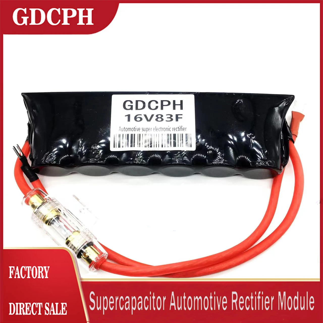 

Original GDCPH 16V83F Supercapacitor Automotive Rectifier Module Heat-Shrinkle Shell 2.7V500F Super Capacitor Large Capacity