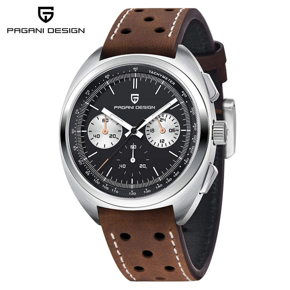 PAGANI DESIGN 2026 NEW Turtle Back Chronograph 1782 Fashion Quartz Wristwatch for Man Luminous Waterproof Watch Reloj Hombre image 3