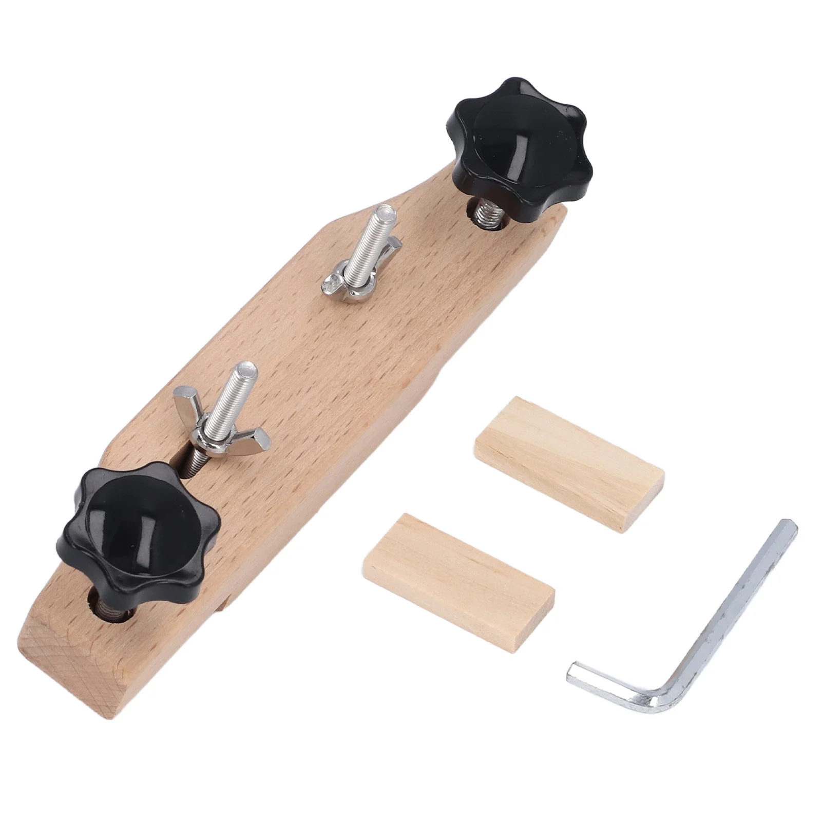 

Guitar Bridge Clamp Maple Wood and Metal Guitar Bridge Holding Repair Luthier Tool with 1 Clamp 2 Wood Gaskets 1 L Shaped