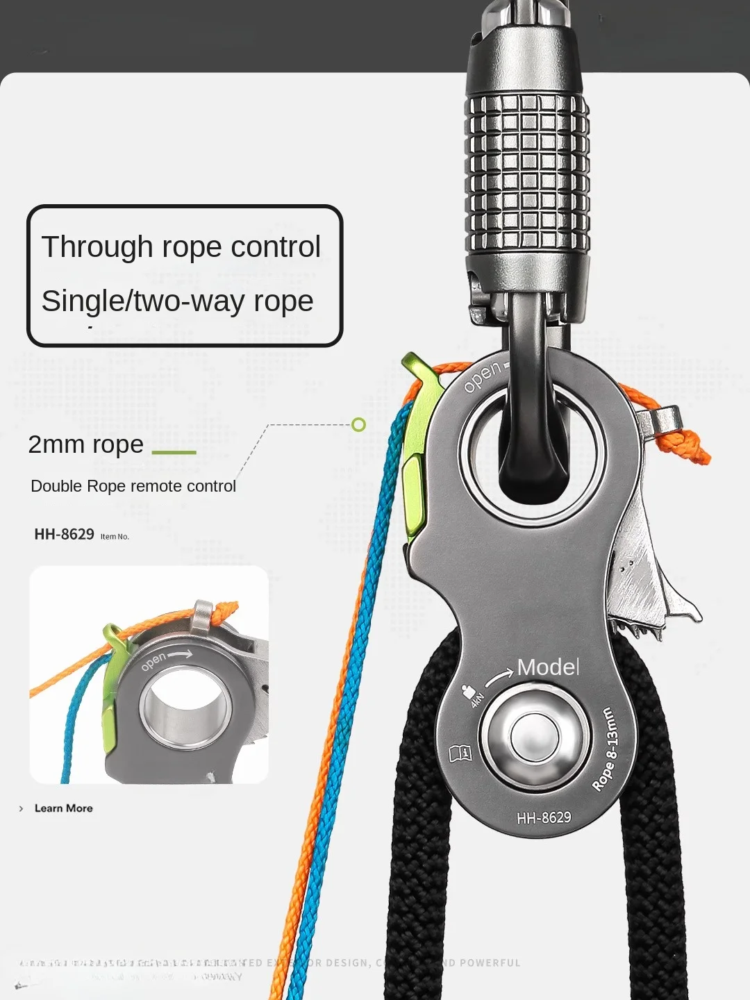 Pulley - Single and Double directional Pulley Climbing and Caving Rescue Pulley