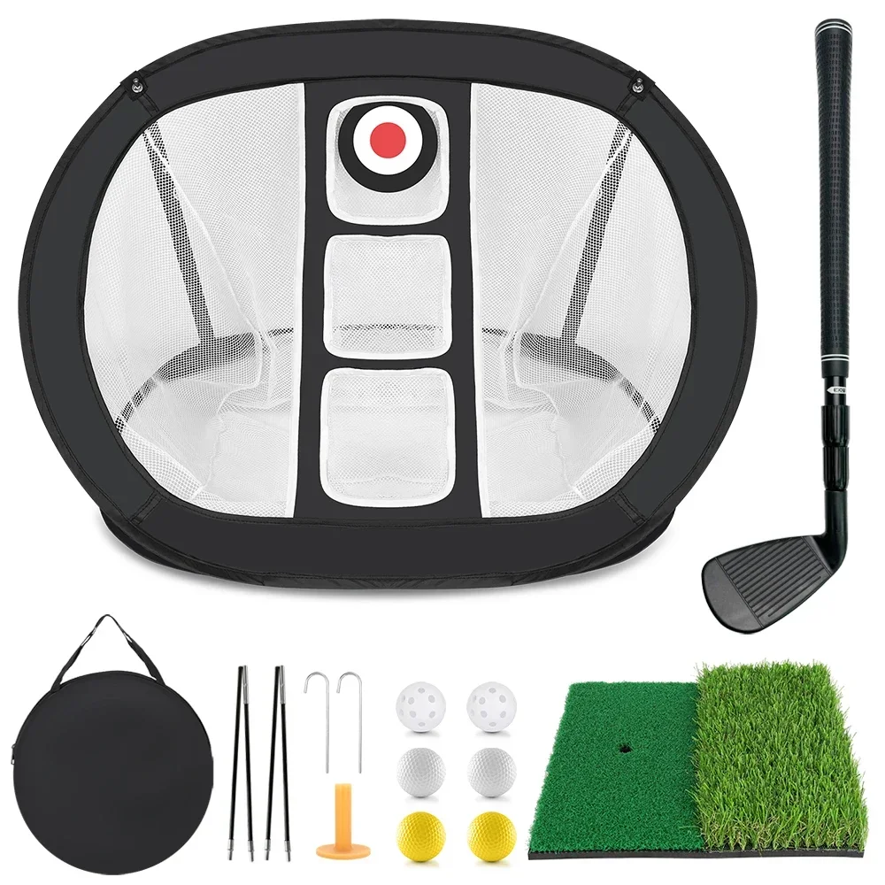 2026 Portable Golf Hitting Practice Nets With Target Backyard Driving Range Golf Training Indoor Outdoor Sport Golf Chipping Net