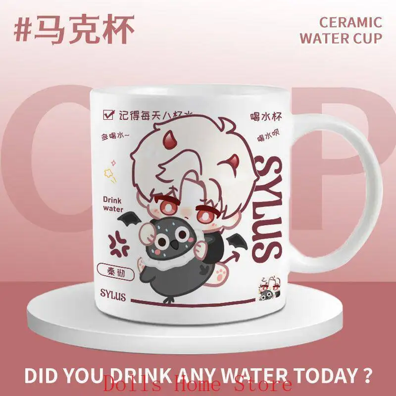 

Anime Love And Deepspace Rafayel Sylus Zayne Caleb Xavier Cosplay Cartoon Figure Ceramics Mug Water Coffee Cup Birthday Gift
