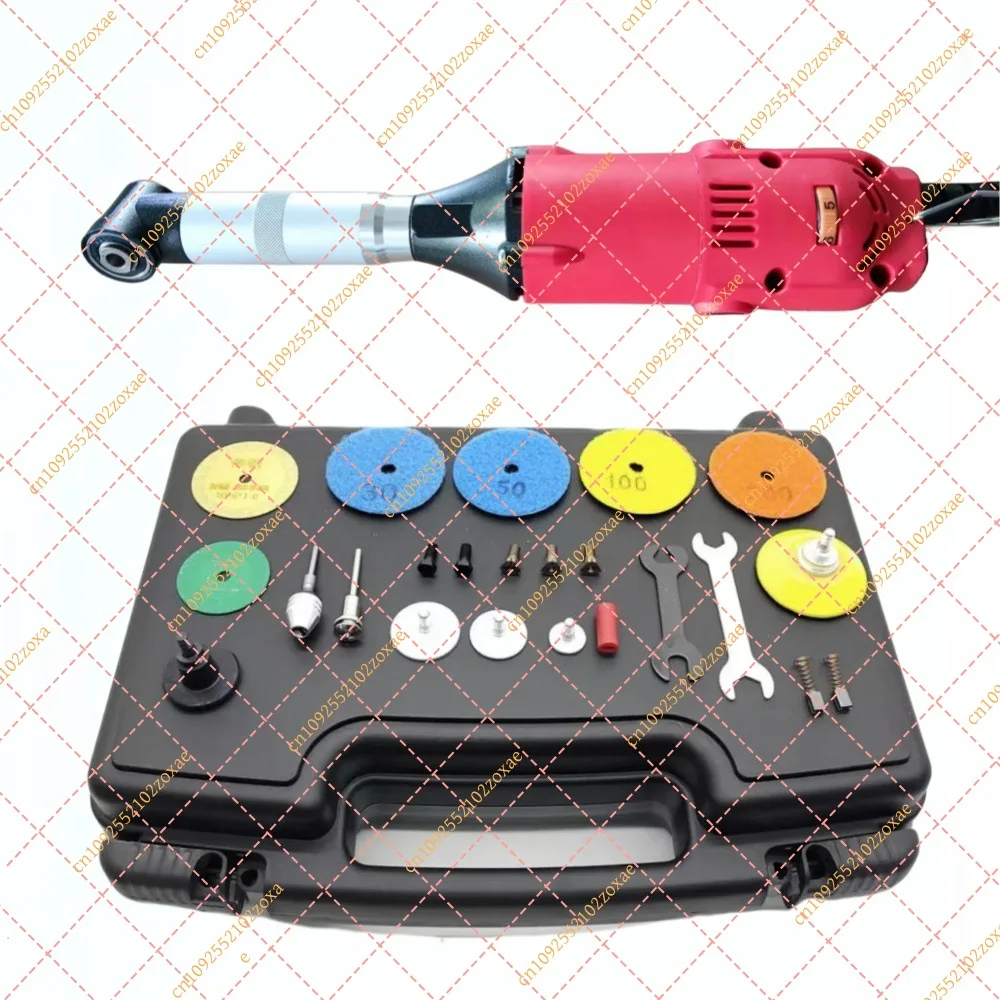 350W 90° Right Angle Electric Polisher Grinder, 110V/220V Elbow Grinding Tool for Jewelry Dental Wood Tile Polishing