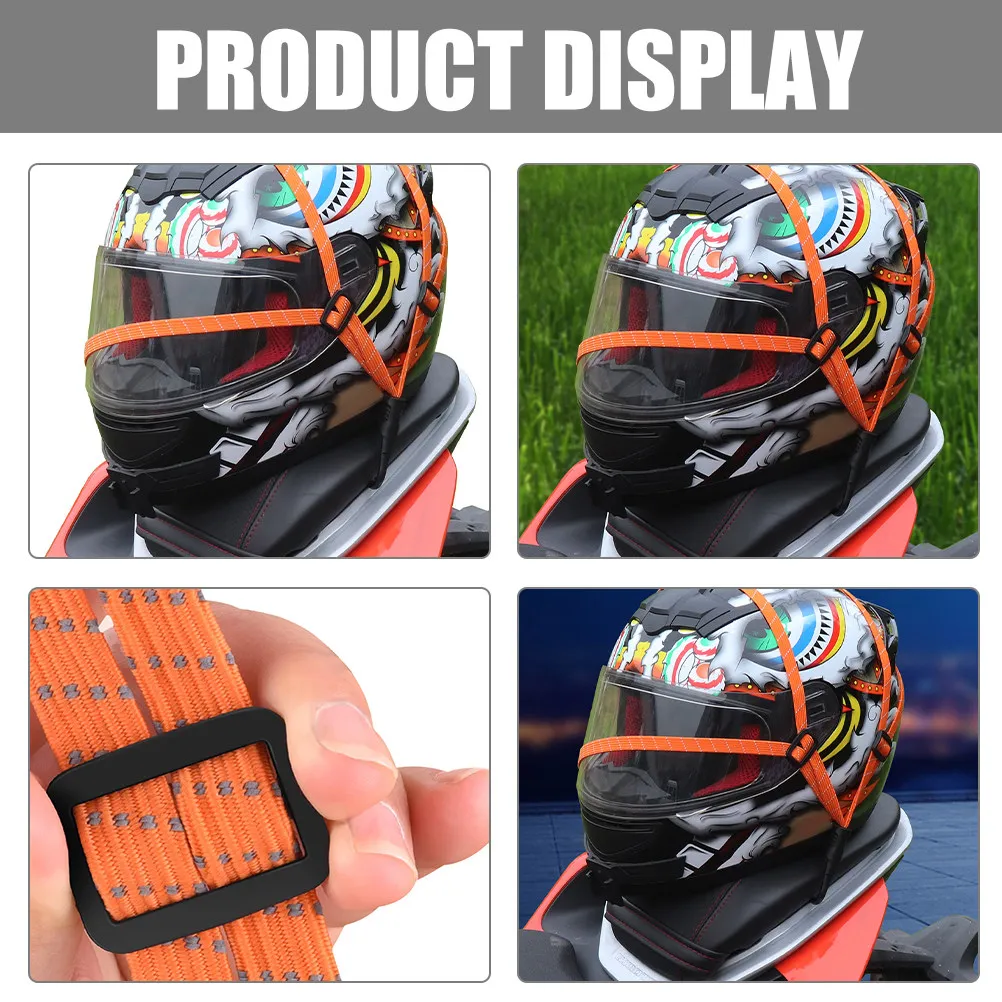 

Комплект из 4 прочных нейлоновых регулируемых ремней для крепления груза на мотоцикле, велосипеде, с крюками, для использования на открытом воздухе