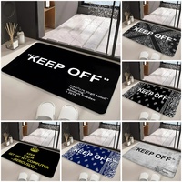 Keep Off Letter Area Rugs Living Room Bedroom Anti-slip Carpets Home Decor Bedside Soft  Floor Mat Kitchen Entrance Mats