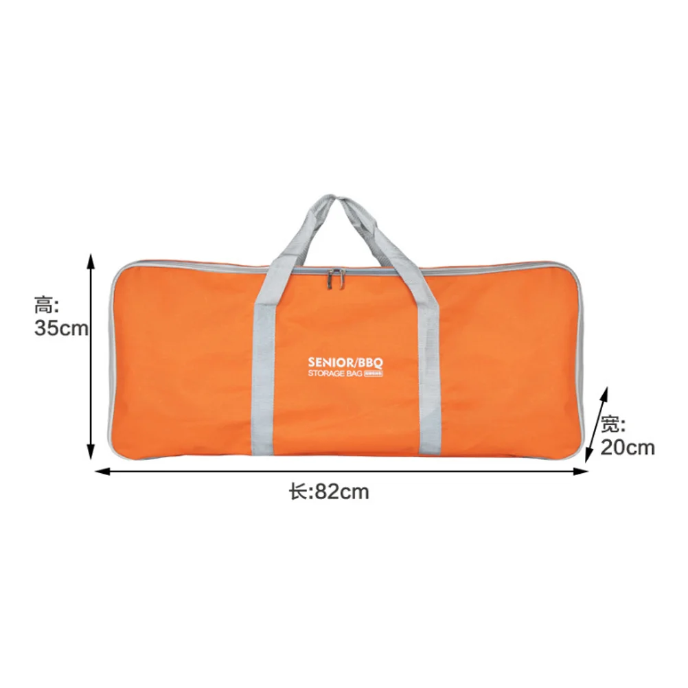 Barbeque Grill Outdoor Oxford Cloth Storage Bag Carry Camping Handbag Picnic Orange BBQ Carrying