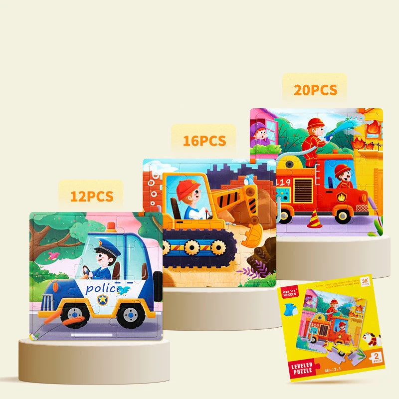 3 in 1 Puzzle Buch Montessori Spiele Cartoon Tiere fort geschrittene Version Falt puzzle Kinder Baby Früher ziehung Spielzeug Geschenk