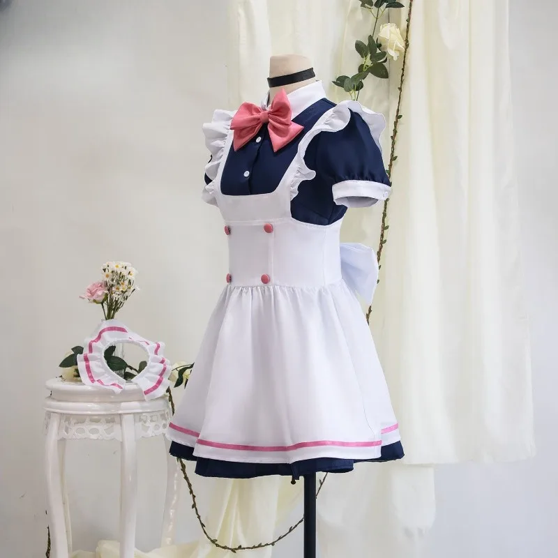 أزياء أنيمي أيأسه مومو التأثيرية أزياء خادمة كاواي فستان موحد لوليتا جيراي كي للنساء أزياء لعب الأدوار في حفلات الهالوين #3