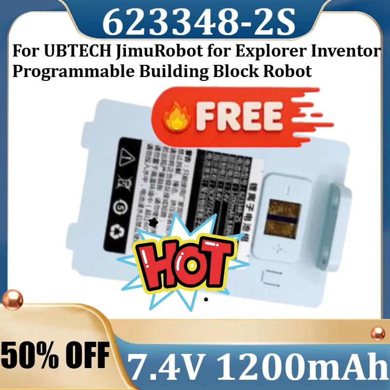 

For UBTECH JimuRobot for Explorer Inventor Programmable Building Block Robot New 623348-2S 7.4V 1200mAh