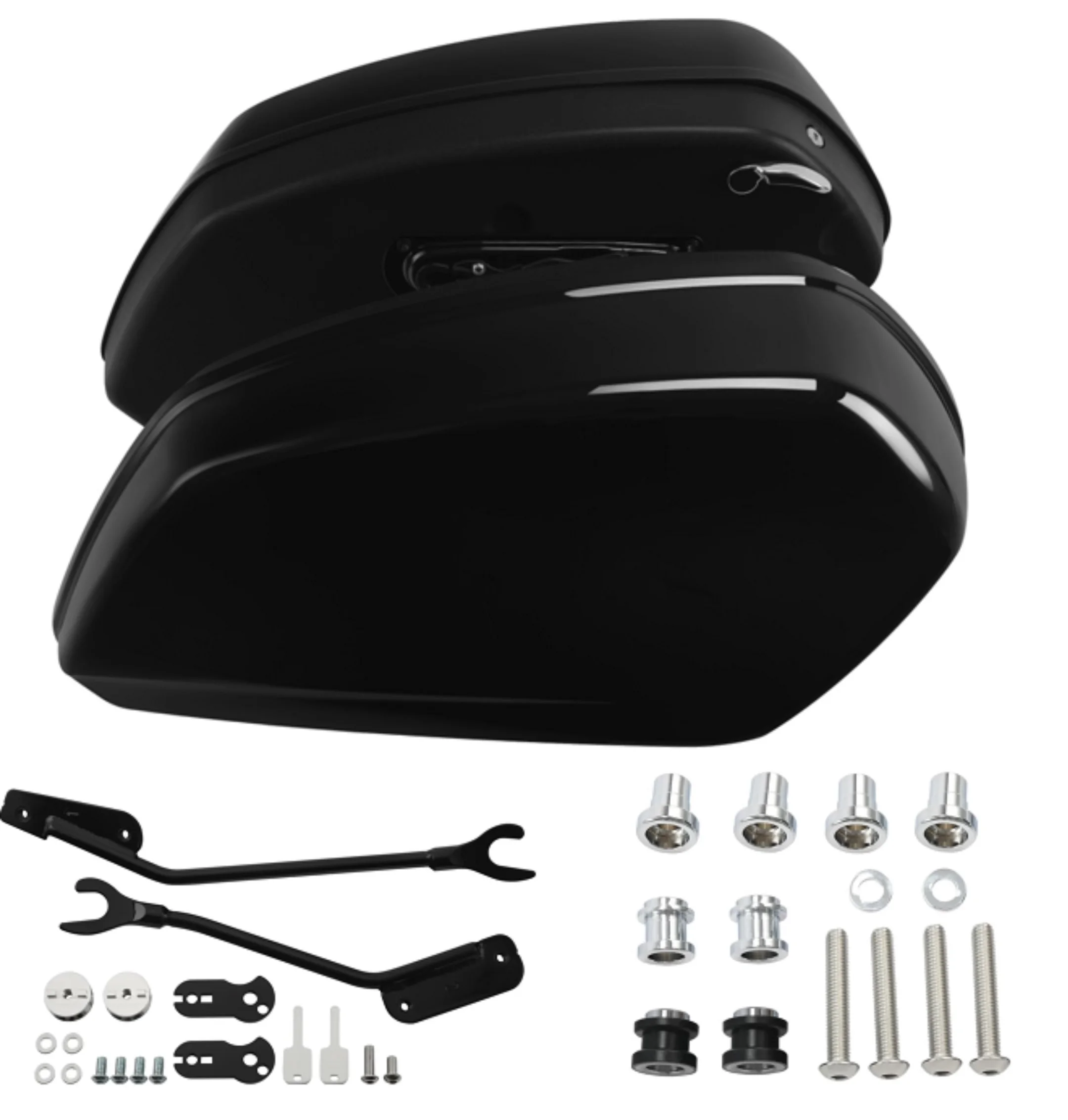 

Black Saddlebags + Docking Kit For Harley Low Rider El Diablo FXRST 2022 Low Rider ST FXLRST 2023 2024 Motorcycle Accessories