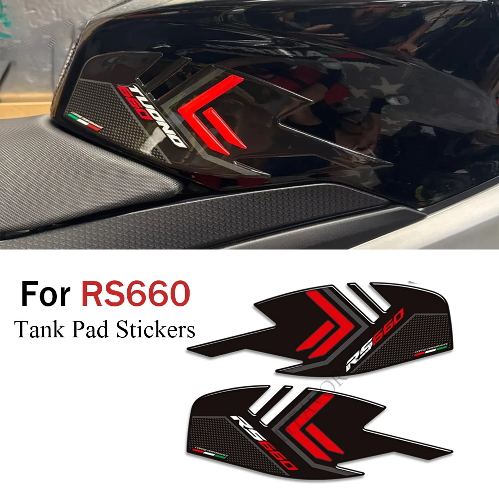 For Aprilia RS660 RS 660 2019 2020 2021 2022 Motorcycle Stickers Tank Pad Grips Gas Fuel Oil Kit Knee decal Protector