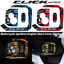For Honda Click 125i CLICK 125 i v2 Motorcycle Ignition Engine Start Cover Reflective Stickers Moto Key Hole Decal Accessories