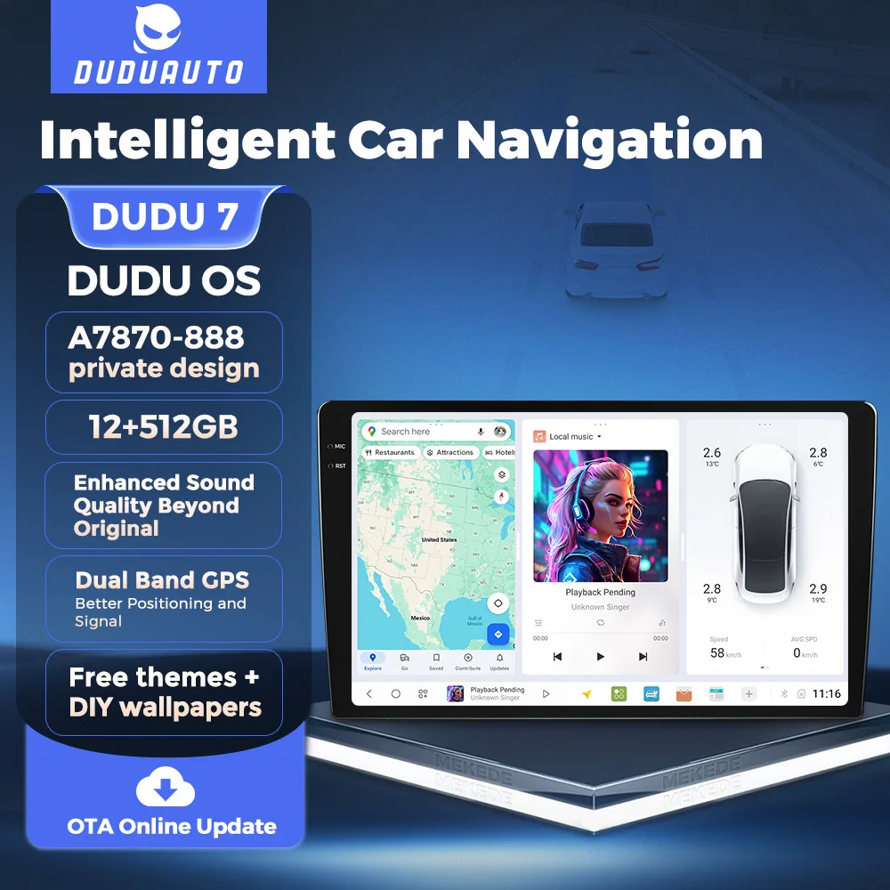 DUDUAUTO DUDU3 DUDU4 DUDU5 DUDU6 DUDU7 Android Auto Intelligent 9.5/10.36inch Car Radio universal Player For Toyota Kia Hyundai