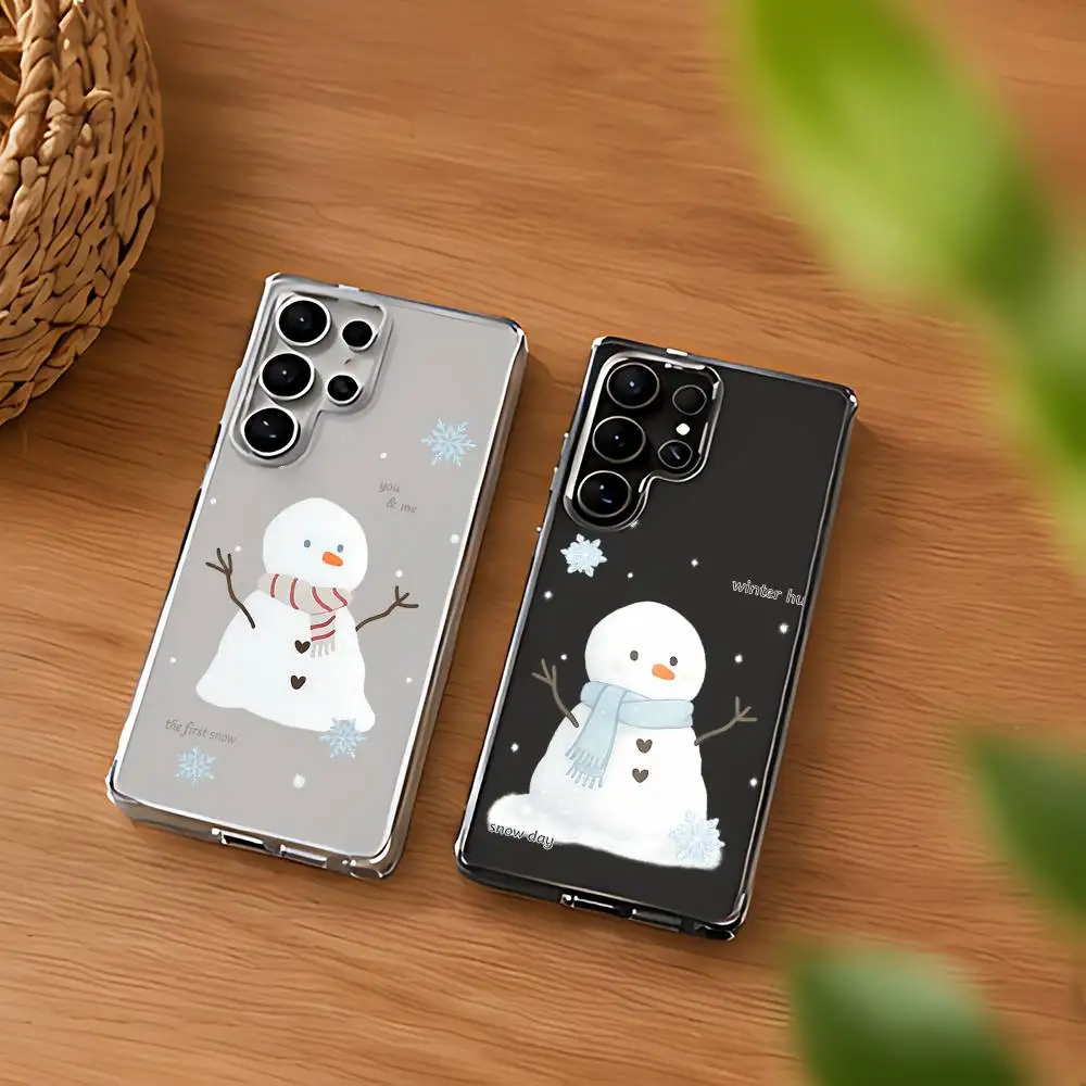 New Winter Snow Snowfale Snowman Phone Case For Samsung Galaxy S21 S22 S23 S24ULTRA S25ULTRA FE Ultra Plus5G A52S S26 Cover