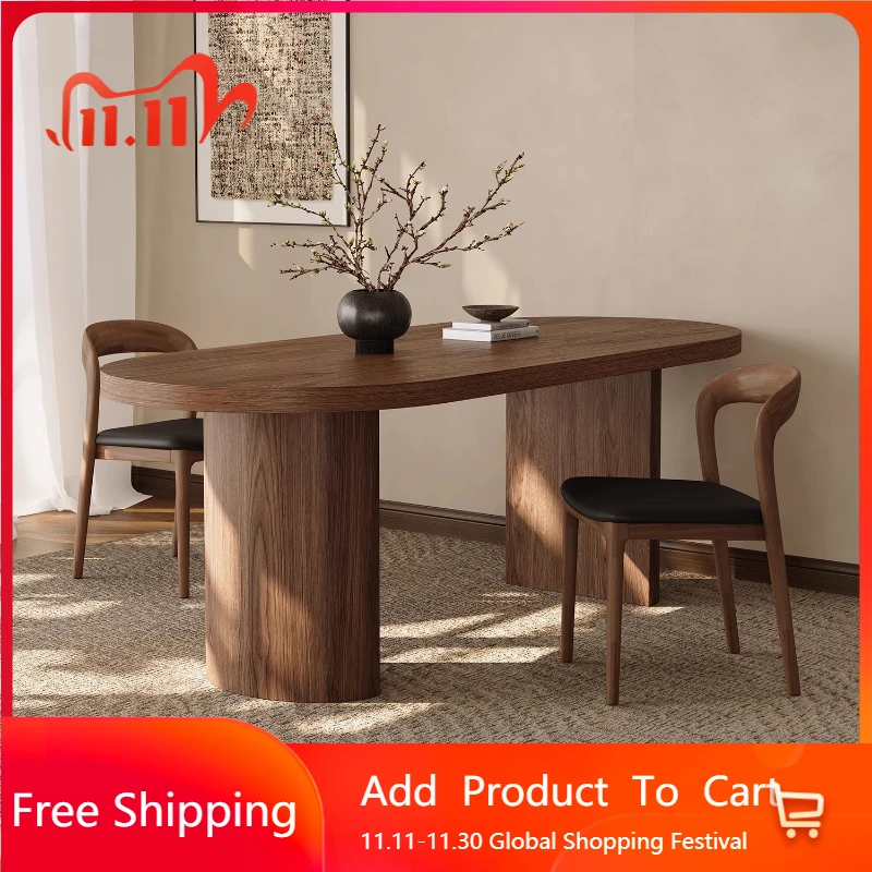 

Modern Wood Dining Table Wall Living Room Writing Designer Dining Table Center Restaurant Mesas De Comedor Kitchen Furniture