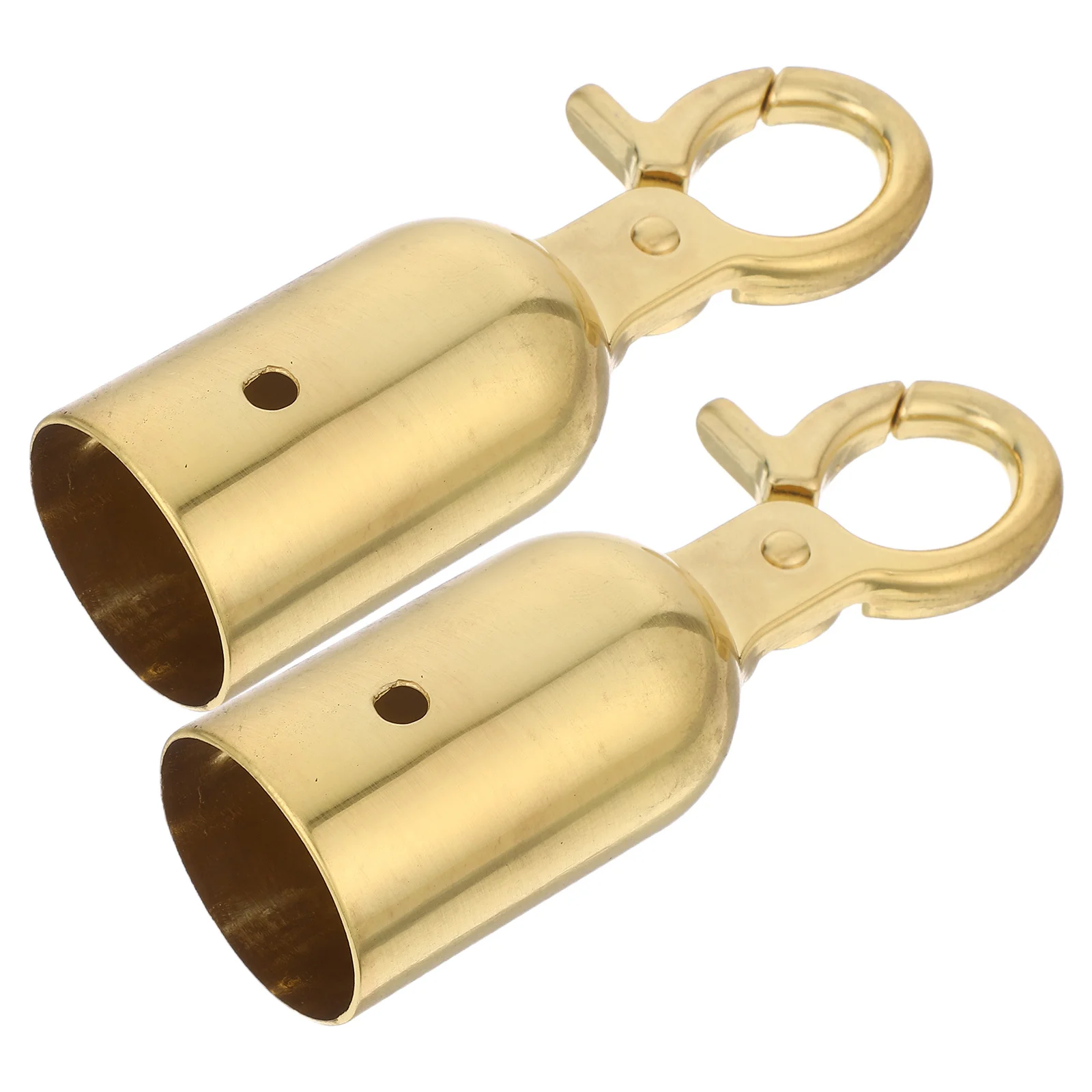 

2Pcs Rope End Caps 32Mm Heavy Duty Metal Cord Stopper for Barriers Railings Decorative Secure Hook Fastener Connector