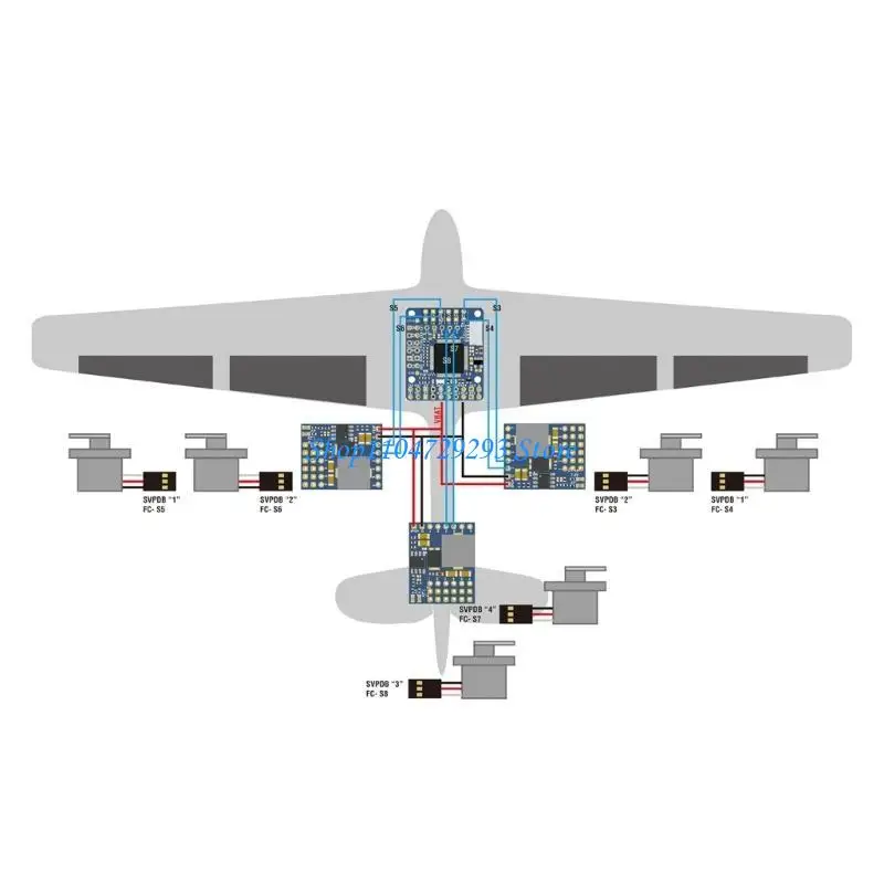 Power Distribution Board MATEK SERVO PDB Flight Controller for Servo Components 