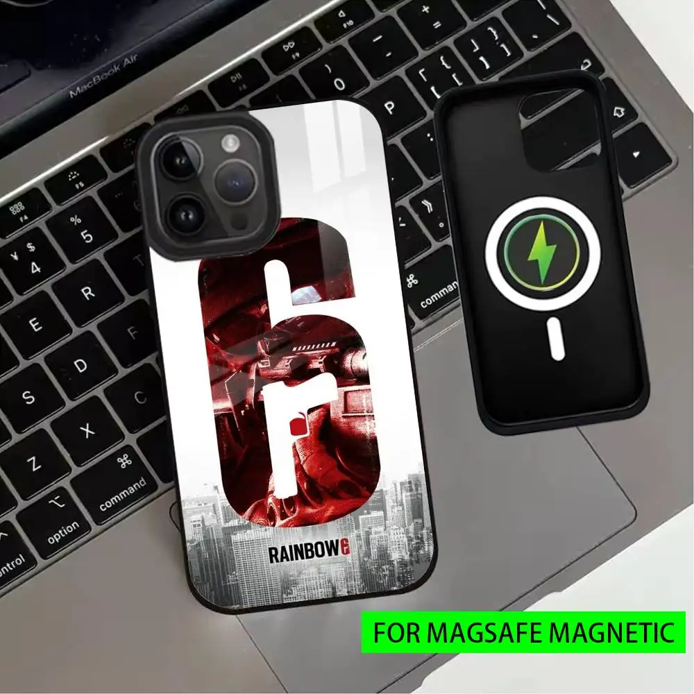 Game R-Rainbow S-Six S-Siege-es Phone Case For iPhone17,16,15,14,13,12,11 Plus,Pro Magnetic For Magsafe Wireless Charging