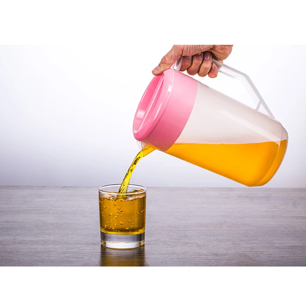 

Heat Resistant Plastic Cold Water Pitcher 5000ml Measuring Lid Juice Tea Coffee Kettle for Home Family Party Picnic Storage