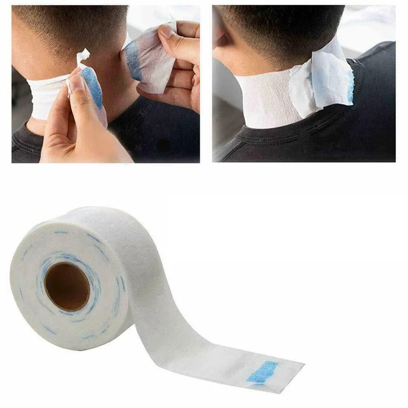 

AA20-4X 5 Neck Hair Cutting Collar Ruffles Strip Roll Paper Hygiene Salon Barber Dispose