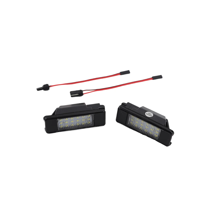 2Pcs LED Car Number License Plate Light 12V SMD For Nissan Primera P12 Teana Pathfinder Qashqai X-Trail Juke March Rogue Sport