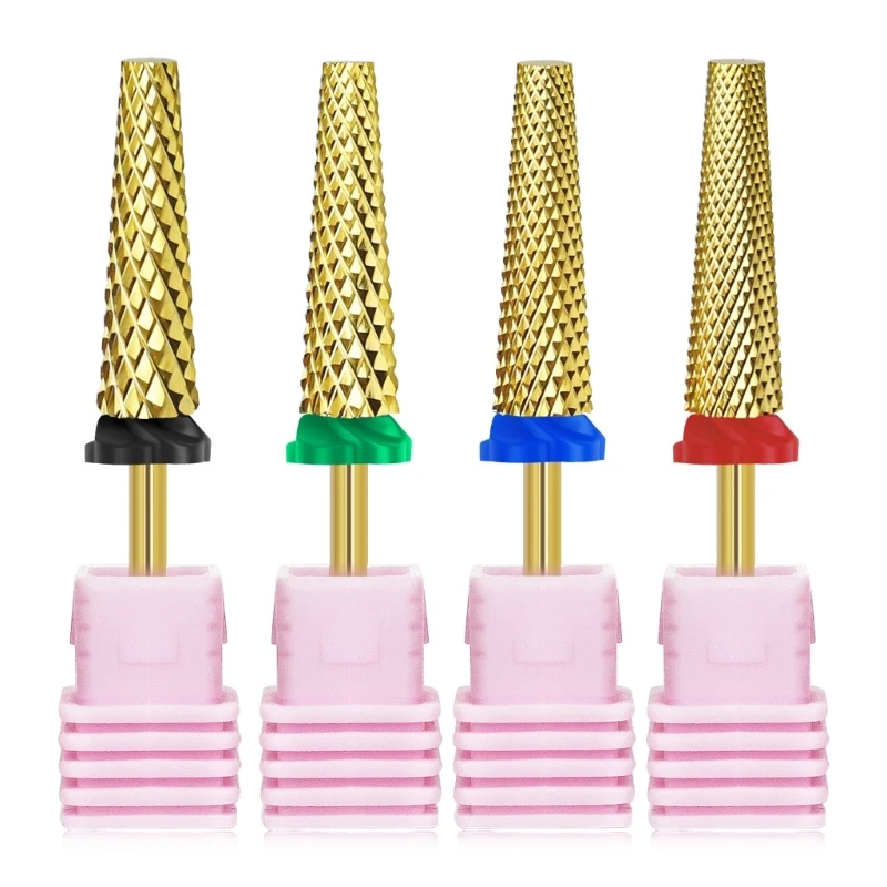 Brocas para unhas, aço tungstênio, brocas para manicure, gel acrílico, remoção rápida, cortador, acessório broca