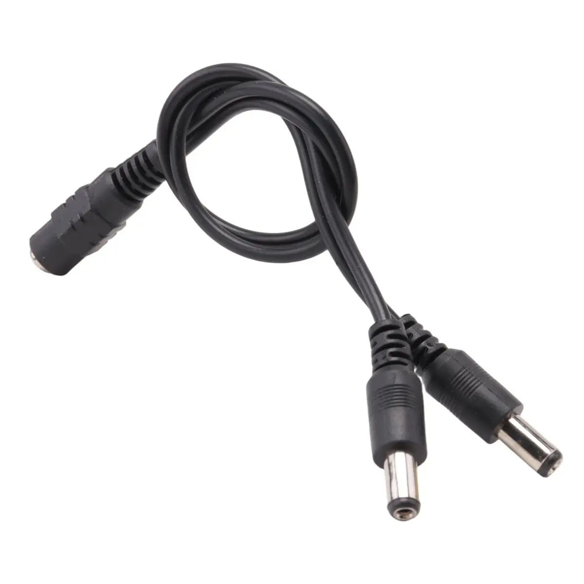 ●5.5x2.1mm 1 to 2 M/F DC Power Splitter Cable for Security CCTV Camera