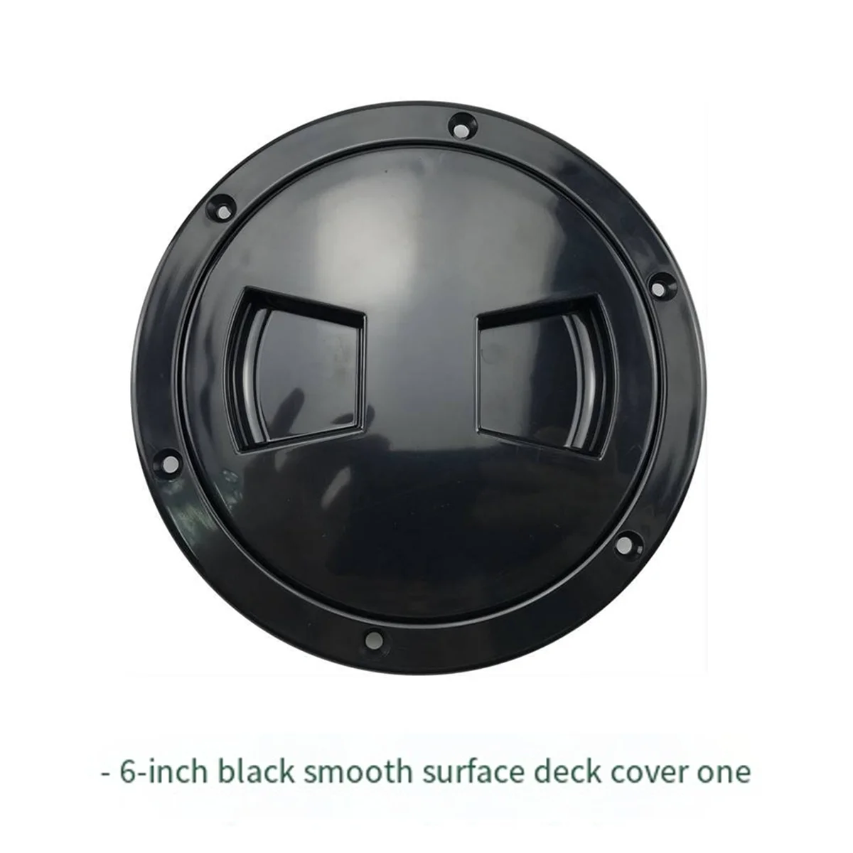A83Z Boat-Ready Black Round Non-Slip Inspection Hatches with Detachable Cover - ABS Screw Out Access Hatch Cover for Kayak A