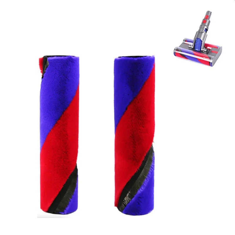ABVI-2PCS مجموعة فرشاة رئيسية لـ DYSON SV19 OMNI-GLIDE/SV21 MICRO مكنسة كهربائية فرشاة دوارة مزدوجة فرشاة دوارة مخملية ناعمة