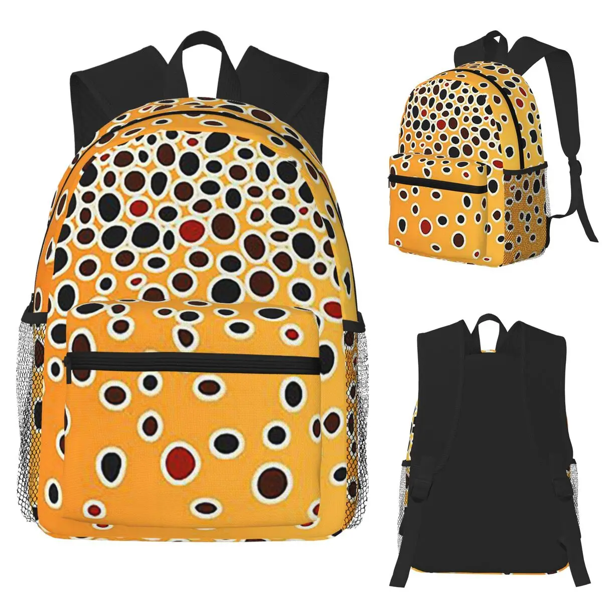 

Коричневый студенческий рюкзак из кожи форели, школьная сумка, походный дорожный рюкзак для мужчин и женщин, сумки на плечо для книг