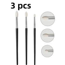 Shinedo 3 Pcs capelli di capra affusolati piega pennello per sfumare ombretto Make Up Kit cosmetico Maquiagem Smudge pennelli per il trucco degli occhi