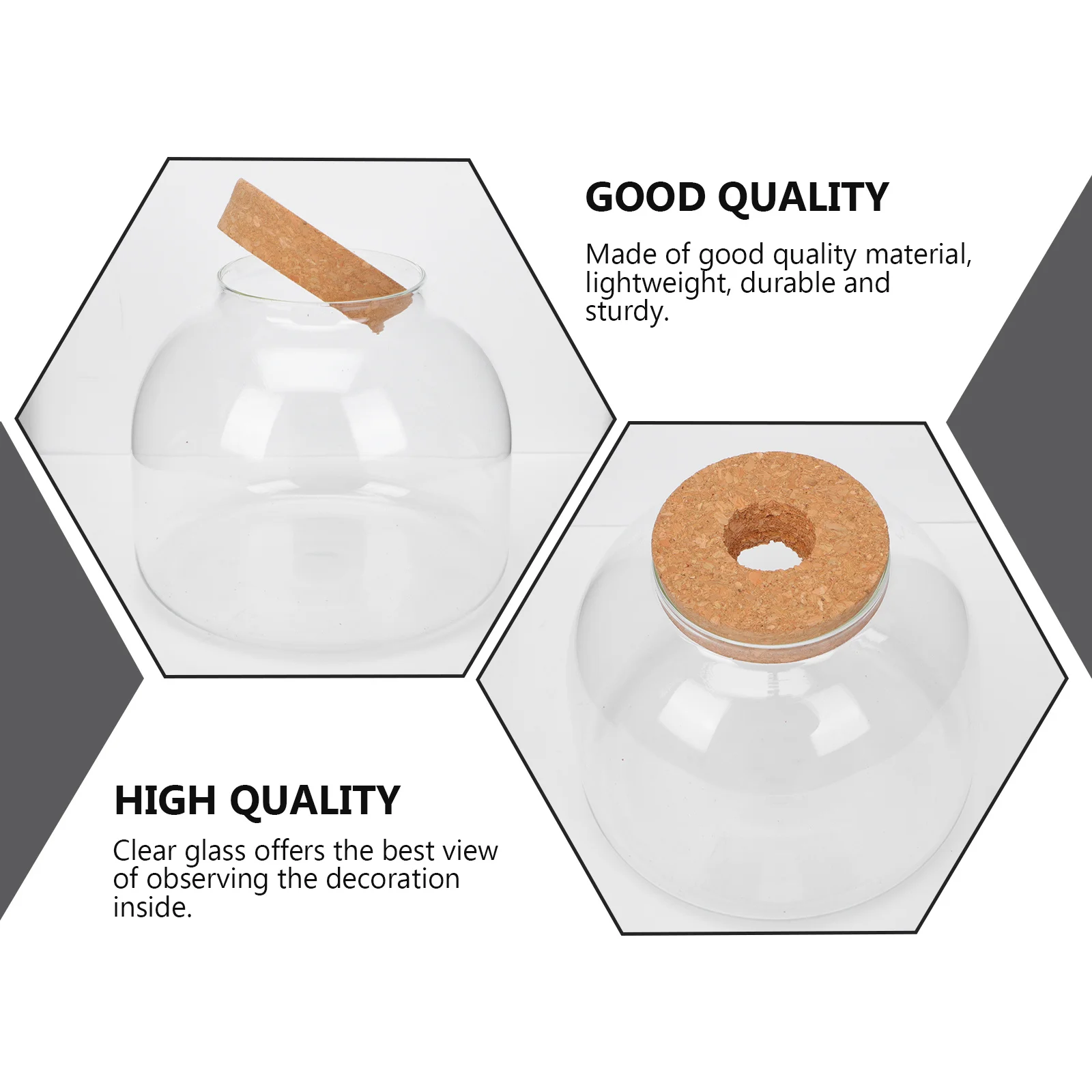 

1 set Micro Landscape Ecological Bottle Clear Glass Terrarium Container For Diy Decorative Vase Filler Home Bedroom Bathroom