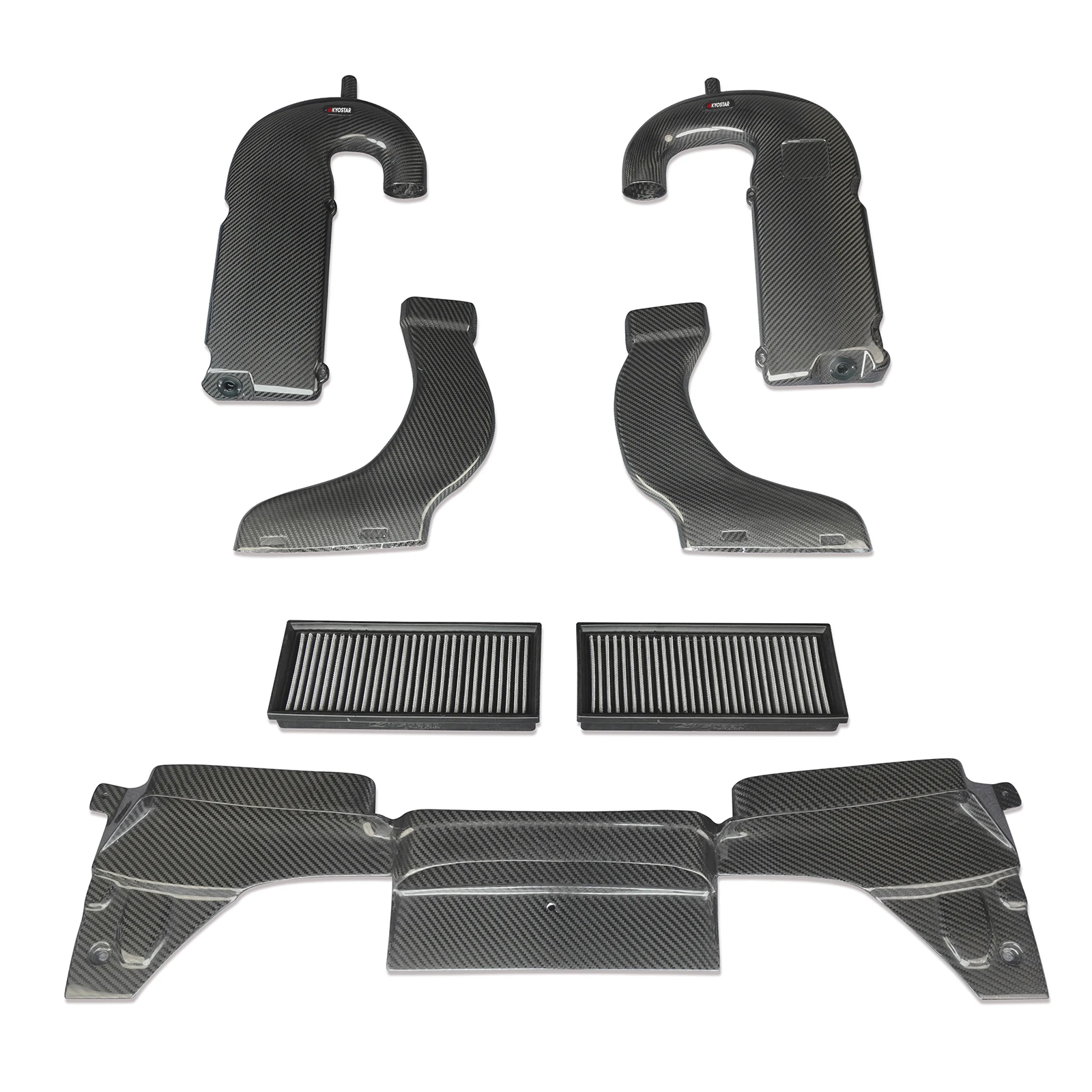 

KYOSTAR Carbon Fiber Performance Racing Комплект системы впуска холодного воздуха для Mercedes Benz AMG C63 W205 Воздушный фильтр