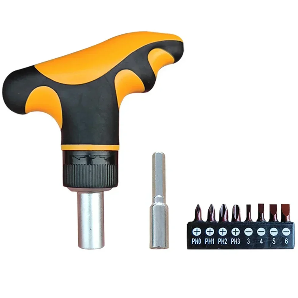 Hexagon Screwdriver Set 72 Teeth Ratchet Screwdriver For Extended Use Dual Interface Ergonomic Handle Precise Torque Control